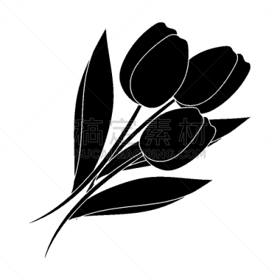 复活节,郁金香,红色,花束,黑色,计算机图标,一个物体,植物群,自然美,装饰物