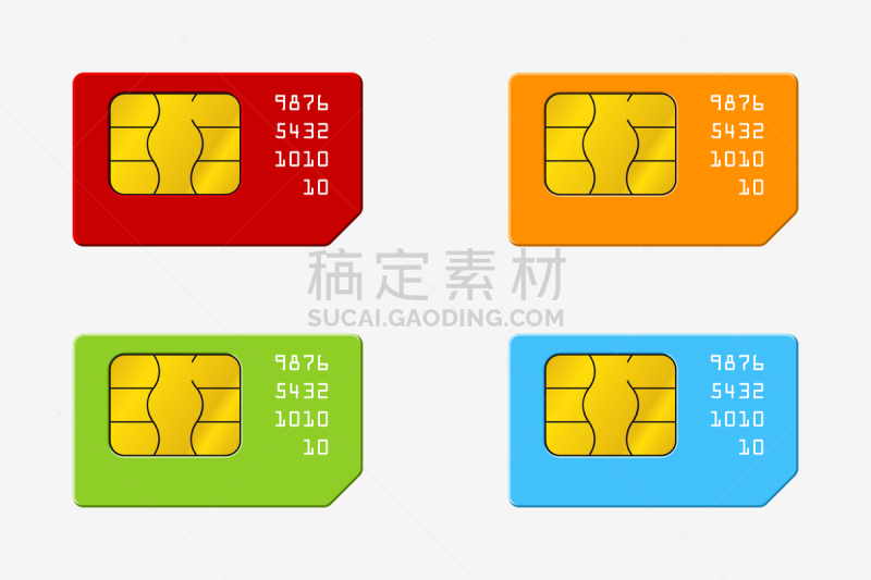 SIM卡,电脑芯片,电话机,个性,分离着色,金属,第三代移动通信,黄金,布置