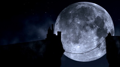 Manoir pleine lune en boucle