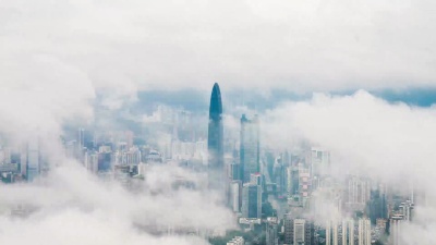 中国深圳城市风光延时摄影