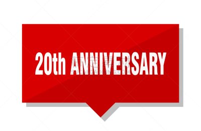 红色,第二十周年,标签,分离着色,对话气泡框,数字20,忠告,周年纪念,白色背景,演讲