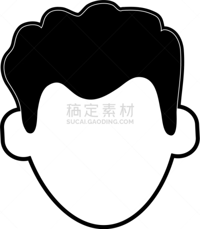 男人,卡通,空白的,商务,人,概念,肖像,图像,性格,违约