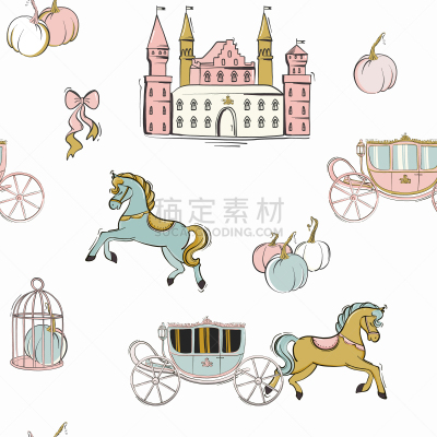 纺织品,公主,梦想,童话故事,儿童,笼子,纹理,绘画插图,卡通,城堡
