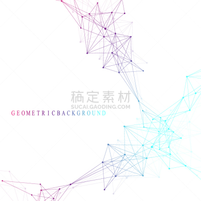 几何形状,分子,背景,插画,深的,健康保健,数据,主机,复杂,生物科技