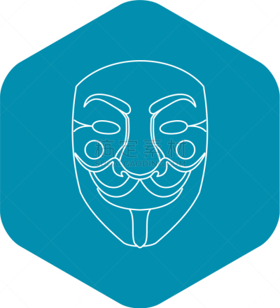 轮廓,面具,计算机图标,时尚,小丑,警官,男人,个性