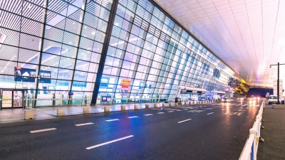 杭州现代公共建筑道路交通。时间间隔