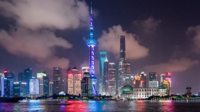 上海夜景天际线