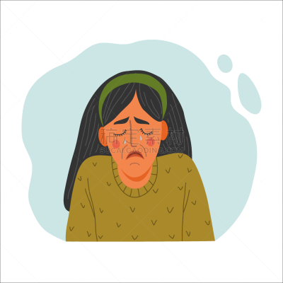 肖像,女孩,女性,矢量,眼泪,女人,人的脸部,绘画插图,哭,设计