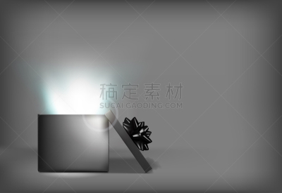 包装纸,蝴蝶结,开着的,蓝色,黑色,空的,背景分离,照明设备,情人节卡,模板