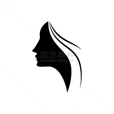 女人,头发,人的脸部,时尚,计算机图标,矢量,侧面像,青年女人,品牌名称,发型