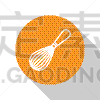 分离着色,图标,商业厨房,白色,搅拌器,不锈钢,配方,蛋糕,食品,烹调