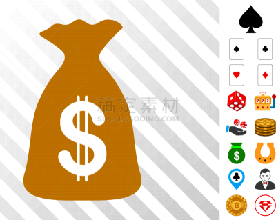 大口袋,计算机图标,平衡,商务,金融,图像,矢量,奖励,赚钱