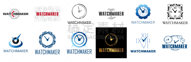 品牌名称,钟表匠,商务,技术,模板,设备用品,证章,观看,修理,复古