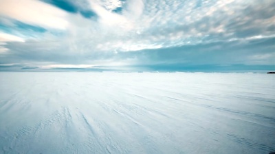 南极景观和雪山