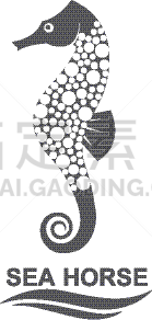 海马,分离着色,生物学,自然,海产,海洋,船,动物,装饰
