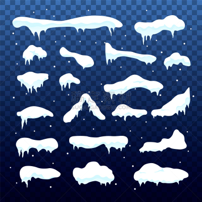 冬天,雪堆,矢量,雪,天气,雪球,背景,绘画插图,卡通,收集