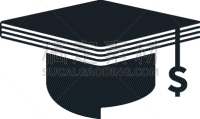 美元符号,概念,学位帽,商务,模板,学生贷款,3D电影,文凭,毕业