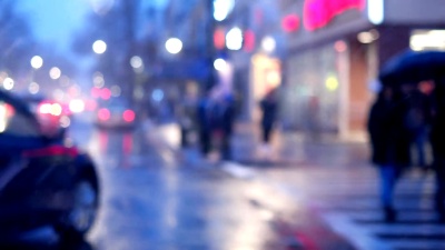 雨中的纽约