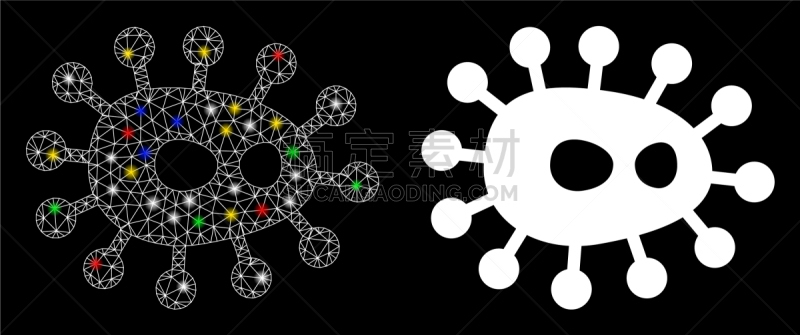 接线框,细菌,计算机图标,火炬塔,铁丝网,活力,几何形状,吸血动物,病毒,死亡的动物