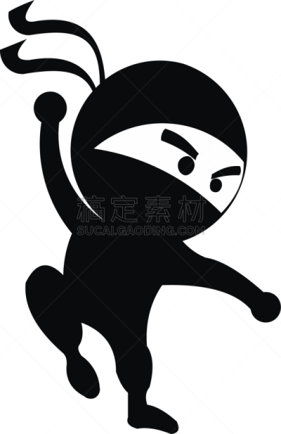 忍者,剑,分离着色,男孩,可爱的,白色,人,男人,收集