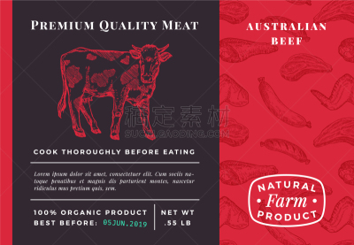 肉,溢价,牛肉,品质,抽象,自然,牛排,有机食品,商务,香肠