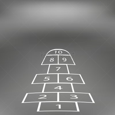 分离着色,跳房子游戏,游戏,矢量,距离标记,童年,威士忌,户外,教育,绘制