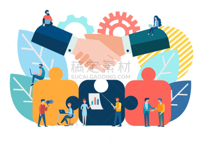 商务,团队,概念,谜题游戏,大特写,合伙,握手,讨论
