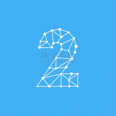 数字2,品牌名称,线条,点连成线,创造力,电子人,商务,几何形状,概念,模板