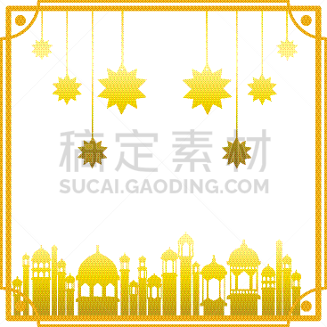 清真寺,斋月祝福,图标,中东人,白昼,新月形,白色背景,式样,传统,建造