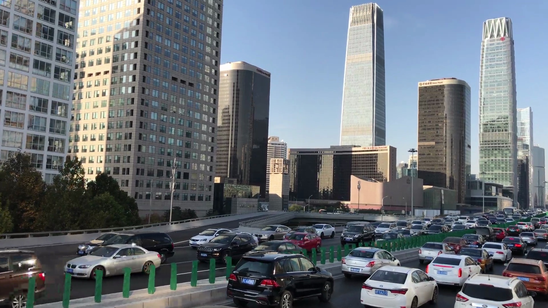 北京城市街道POV交通拥堵