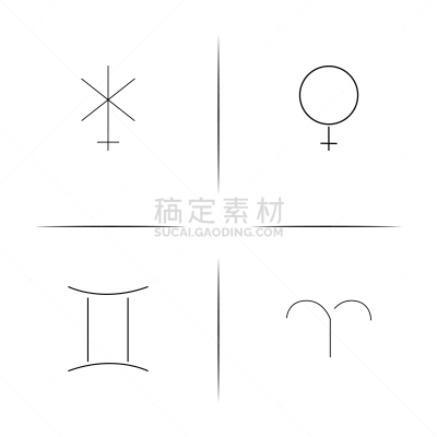 轮廓,直的,计算机图标,矢量,白羊座,图像,标志,石洞壁画,朱诺号