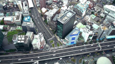东京城市交通鸟瞰