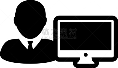 计算机,人,计算机图标,办公室,男性,商务,外包,工程师,技术,全科医师