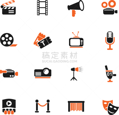 图标集,传媒,粉饼,窗帘,电视机,影片,玉米,休闲,蹦