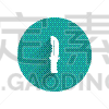 绘画插图,矢量,分离着色,图标,圆形,白色,按钮,绿色,刀