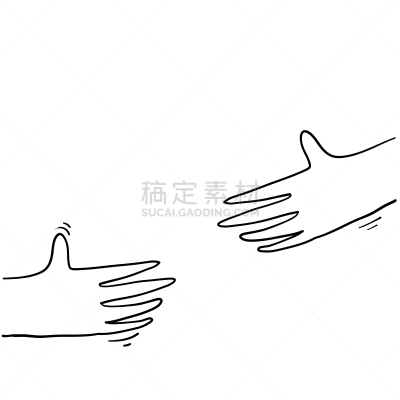 拿着,乱画,手,矢量,白色,高雅,分离着色,概念象征,模板,婚姻咨询