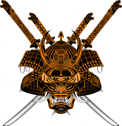 贫民窟,贞德,日本武士,虎,传统,面具,剑,魔鬼,虚构