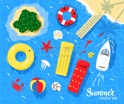 海洋,风景,夏天,图像,矢量,海星,岛,海滩,旅游,度假