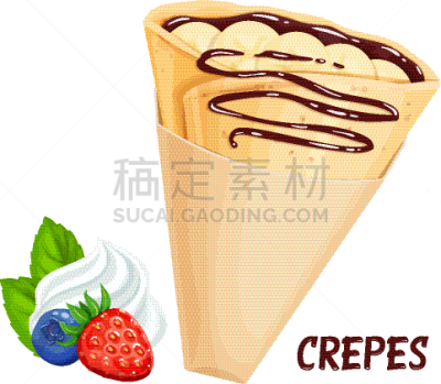 香蕉,巧克力,法国薄饼,传统,配方,背景分离,法国,饮食产业,食品,糖浆