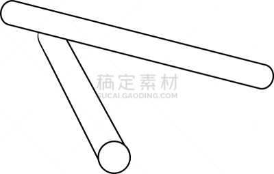 可爱的,响棒,儿童,乱画,分离着色,轮廓,白色,书,着色,冥想