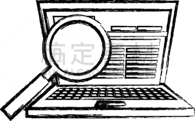 笔记本电脑,放大镜,商务,计算机,技术,现代,计算机软件,移动式,设备用品,沟通