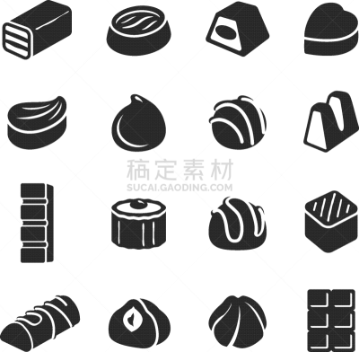 多样,糖果,黑色,巧克力糖,华丽的,暗色,蛋糕,华贵,食品,焦糖