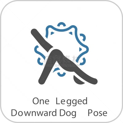 下犬式,瑜伽,扁平化设计,计算机图标,专心,运动,平衡,狗,女人,休闲