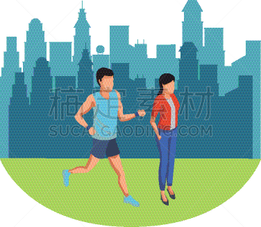 人,公园,分离着色,轮廓,商务,男人,女商人,肖像,图像,设计