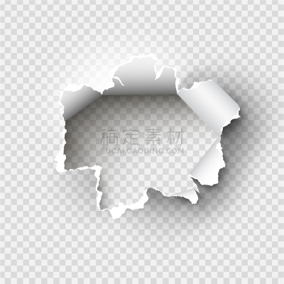 洞,撕破的,透明,纸,白色,分离着色,文字,床单,图像,破碎的