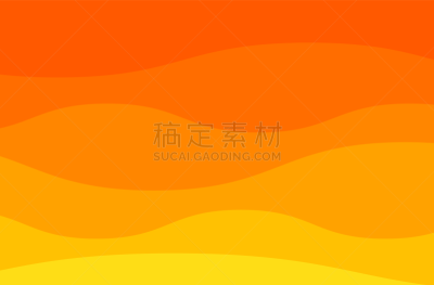 背景,现代,之字形,抽象,插画,波浪,扁平化设计,橙色,线条,深的