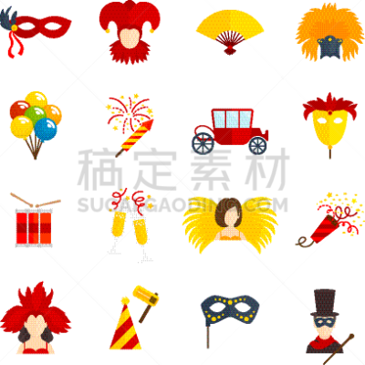 平坦的,计算机图标,商务,伪饰,背景分离,复古风格,马轿,人的眼睛