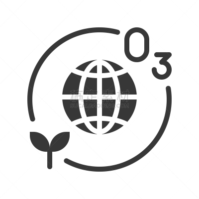臭氧层,图标,地球日,矢量,行星,多层效果,符号,植物,剪影