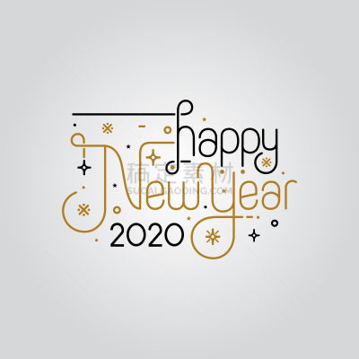 2020,新年前夕,商务,雪,模板,节日,图像特效,礼物,分离着色,问候