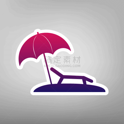 鸡尾酒,椅子,标志,海滩,度假胜地,白色,紫色,图像,沙滩椅,休闲